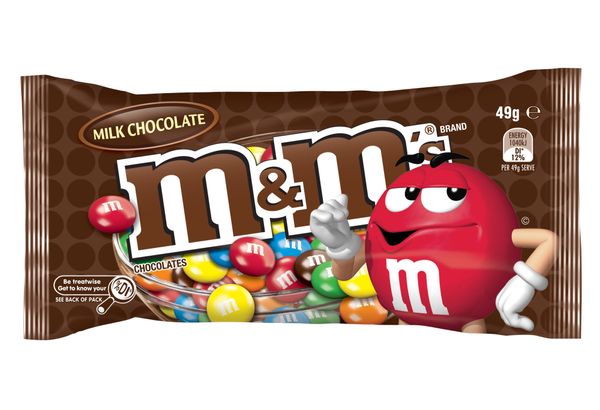 Mars M&Ms Milk Chocolate Bag 49g