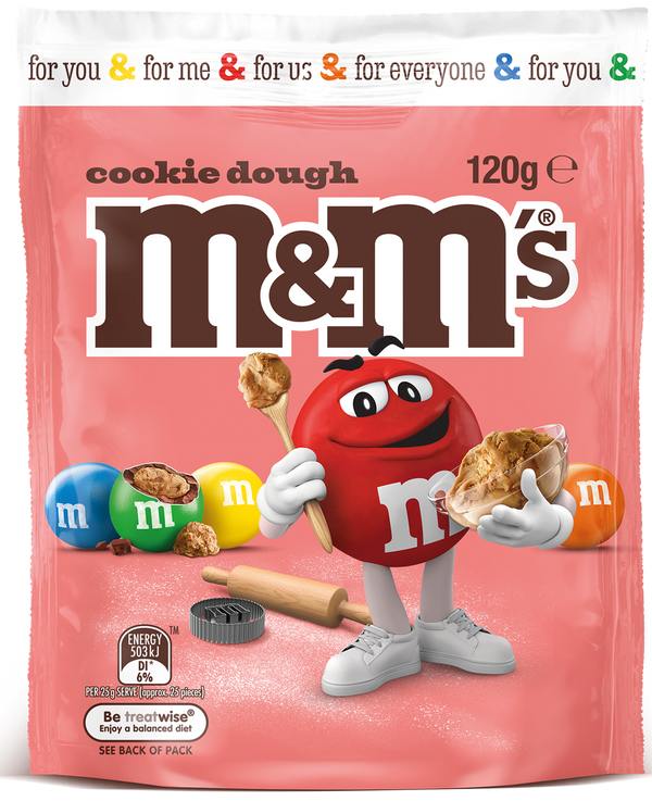 Mars M&Ms Cookie Dough Bag 120g