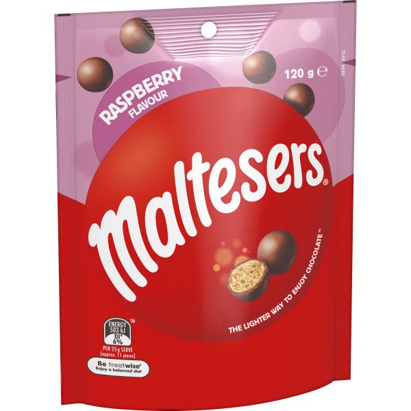 MarsNZ Maltesers Raspberry Bag 120g