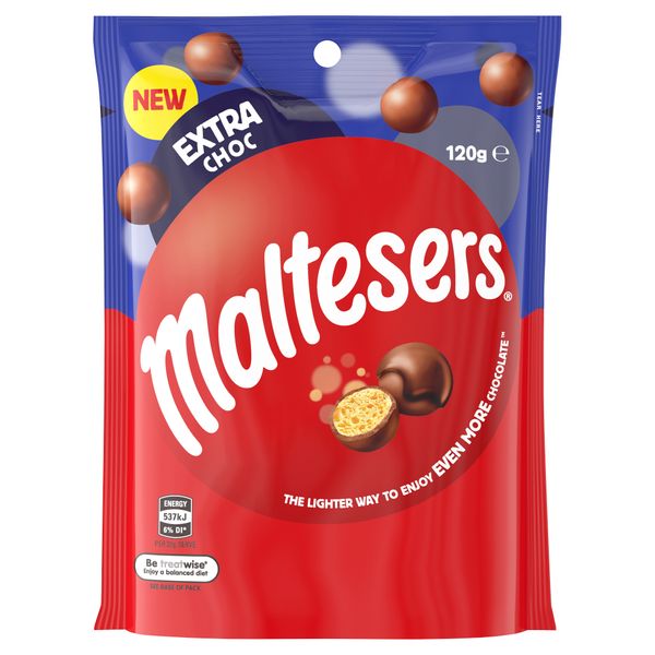 MarsNZ Maltesers Extra Choc Bag 120g
