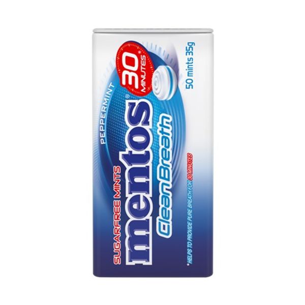 Mentos Clean Breath Peppermint 35g