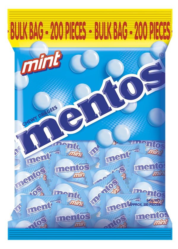 Mentos Singles Mint Bag 200u