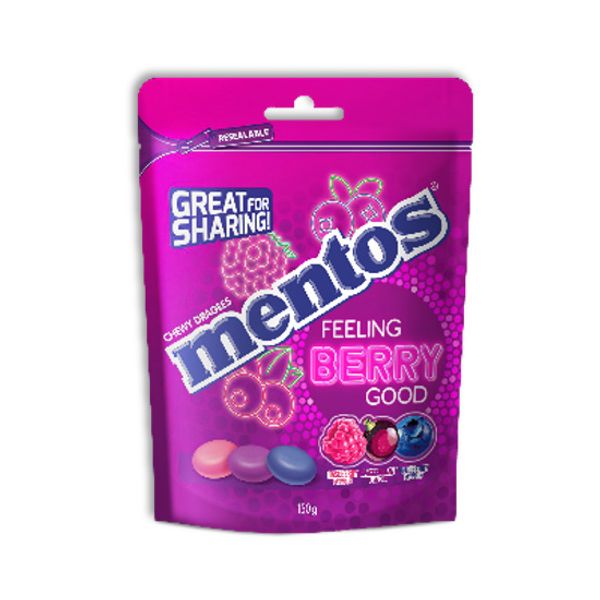 Mentos Share Bag Berry Mix 150g