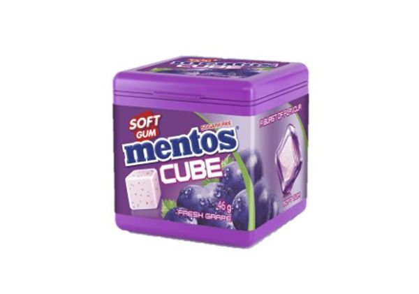 Mentos Cube Gum Ice Grape 46g