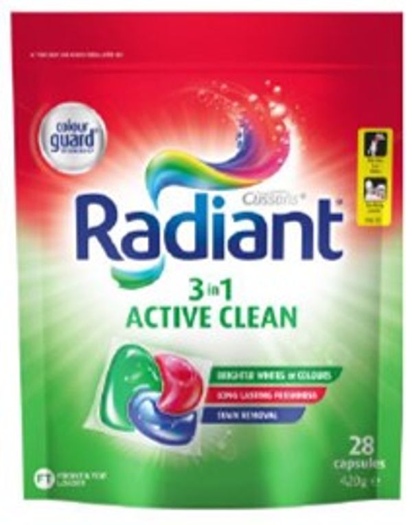 Radiant 3 in 1 Act Clean Capsules 420g