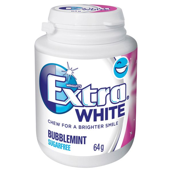 Wrigleys Extra White Bubble Bottle 64g