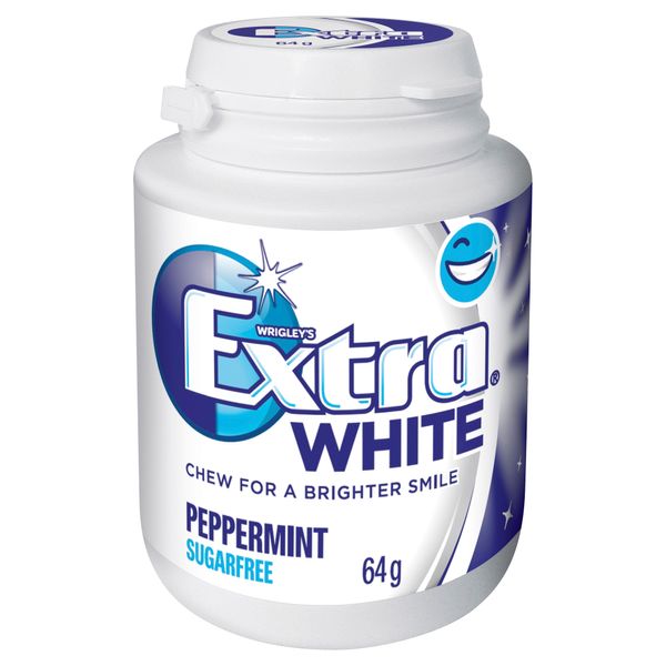 Wrigleys Extra White P/mint Bottle 64g