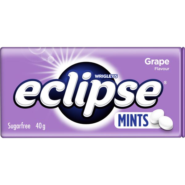 Wrigleys Eclipse Grape Mints Tin 40g