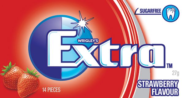 Wrigleys Extra S/berry Envelope 27g