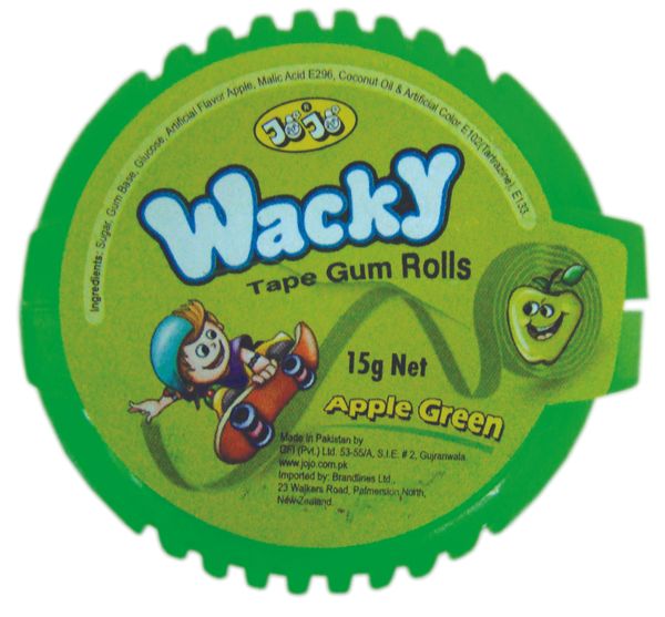 JoJo Wacky Tape Gum Apple 15g