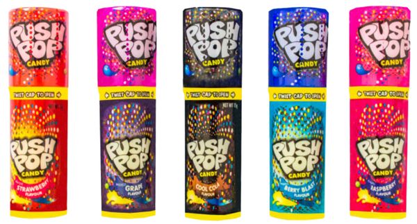 Bazooka Push Pop Candy Original 15g