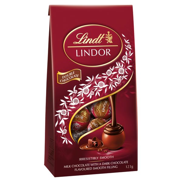 Lindt Lindor Double Choc Pouch 123g