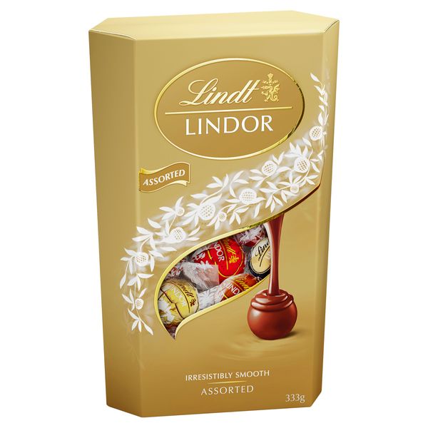 Lindt Lindor Asstd Cornet 333g