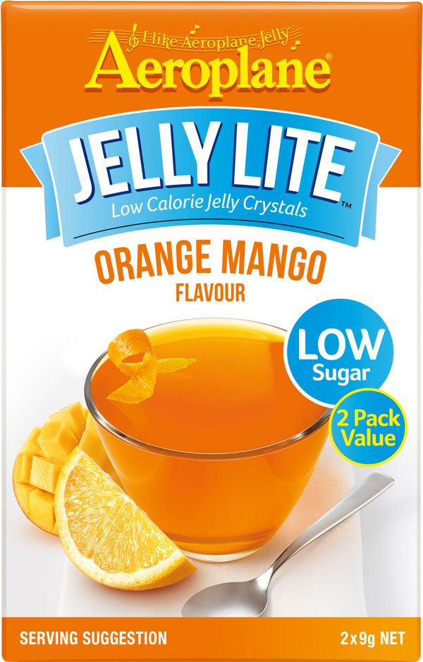 Aeroplane Lite Jelly Orange Mango2x9g